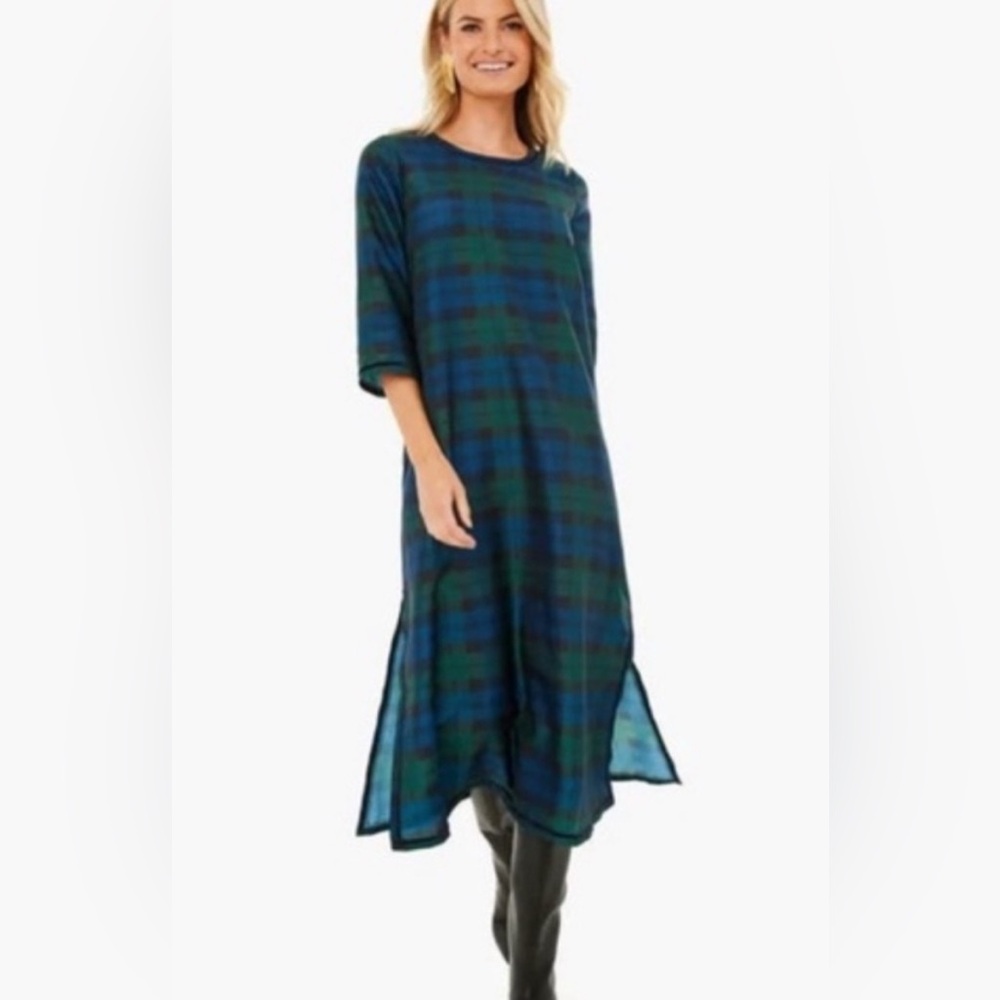 Tuckernuck Jamie Blackwatch Plaid Dress Size M